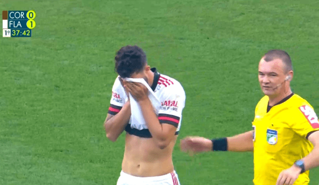 Flamengo derrotó 5-1 a Corinthians. Foto: Captura