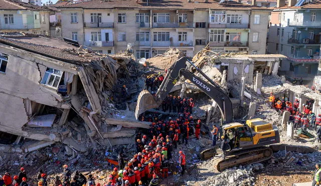 El sismo destruyó 80 edificios en Elazig y Malatya y otras 645 viviendas sufrieron importantes daños. Foto: AFP.