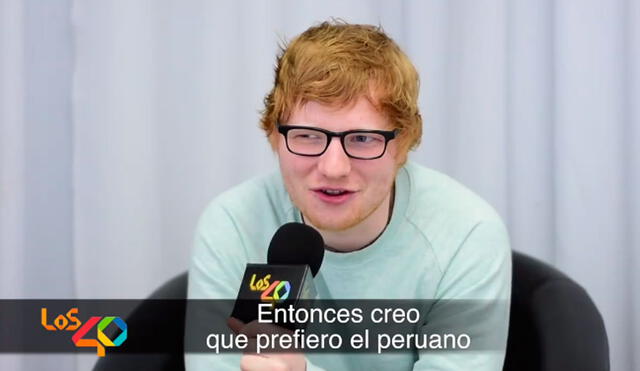 Ed Sheeran: "prefiero el pisco peruano, que el chileno" [VIDEO]