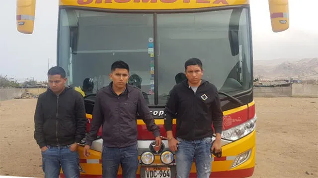 Capturan a tres hombres transportando droga de alta pureza en bus interprovincial [VIDEO]