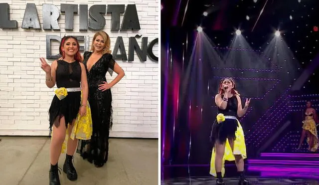 Milena Warthon retó a Estrella Torres en El artista del año. Foto: composición/Instagram/captura de América TV