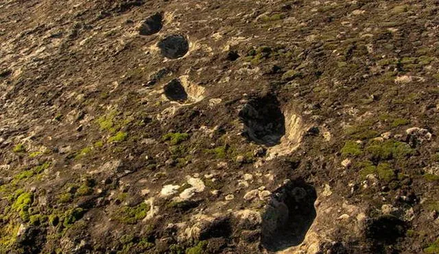 "Huellas del diablo" en el volcán extinto Roccamonfina. Foto: Wikicommons.