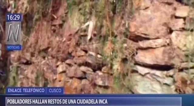 Cusco: pobladores descubrieron restos de ciudadela Inca [VIDEO]