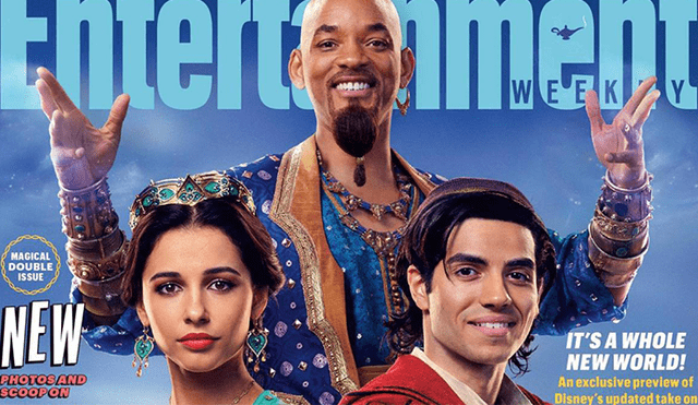 Aladdin: filtran foto de Will Smith como el 'Genio' azul de la historia