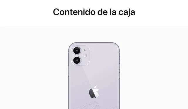 En su sitio web, la compañía detalla qué elementos trae ahora la caja de los iPhone. Foto: Apple