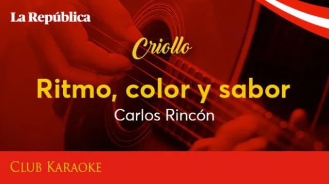Ritmo, color y sabor, canción de Carlos Rincón
