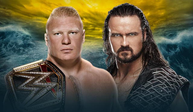 Brock Lesnar vs. Drew McIntyre en WWE WrestleMania 36. Foto: WWE