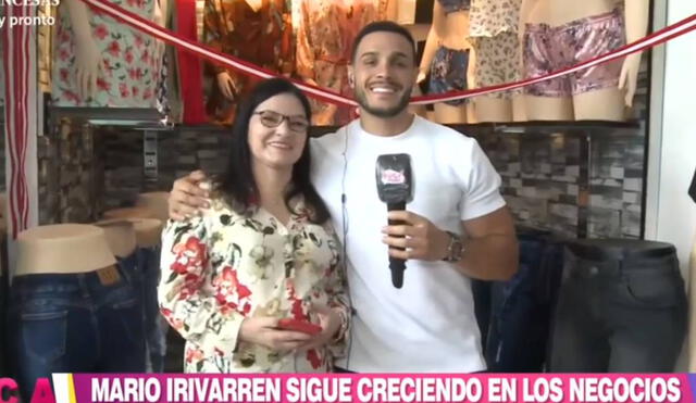 Mario Irivarren inaugura tienda de ropa en Gamarra. | Foto: Captura América TV
