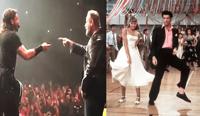 John Travolta roba show a Foo Fighters y baila tema de Grease en su concierto