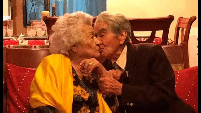 Julio César y Waldramina llevan 79 años de casados. Foto: Guinness World Records.