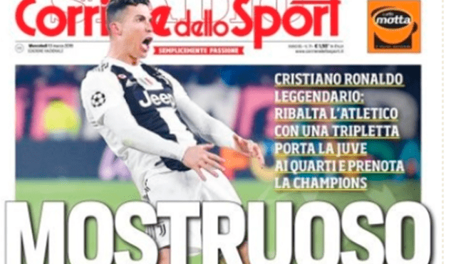 Prensa mundial se rinde ante Cristiano Ronaldo tras su hat-trick frente al Atlético [FOTOS]
