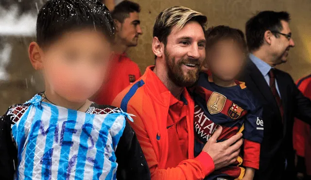 Murtaza Ahmadi, nacido en Afganistán, se volvió viral en plataformas digitales por la camiseta de plástico que emulaba la número 10 de Leonel Messi. Foto: composición de Fabrizio Oviedo/BBC/FCBarcelona