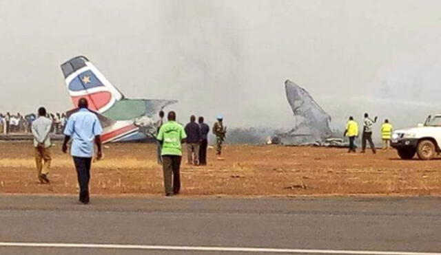 Avión con 40 pasajeros a bordo se estrelló en aeropuerto de Sudán 