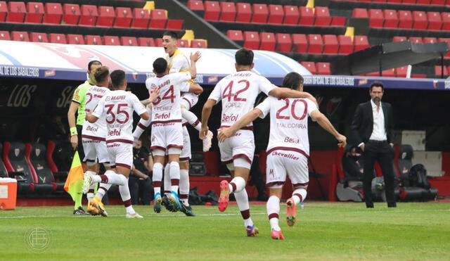 Lanús obtiene su segunda victoria en el torneo argentina y se afianza en el primer lugar. Foto: twitter Club Lanús