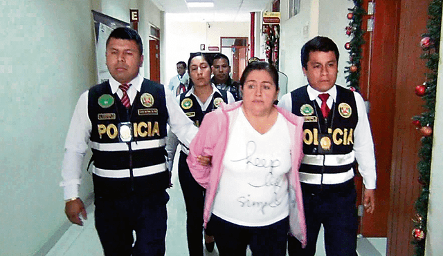 Fiscal. Beatriz Gómez fue trasladada al penal de Chimbote.