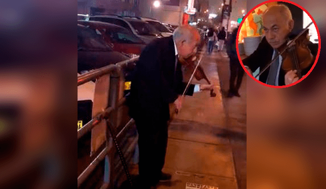 Anciano que se volvió viral por tocar violín en calles tuvo final feliz