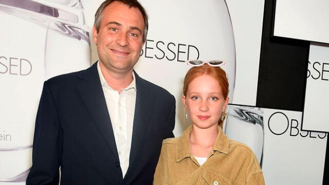 Iris Annabel Goldsmith junto a su padre Ben en 2017. Foto: El País.