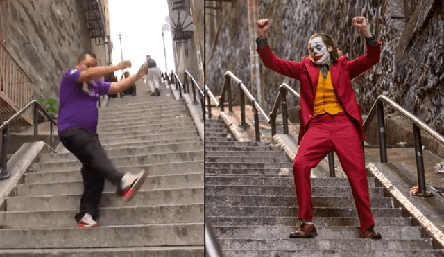 Facebook viral: hincha de Alianza Lima se graba bailando como el Joker de Joaquin Phoenix en escaleras de Nueva York