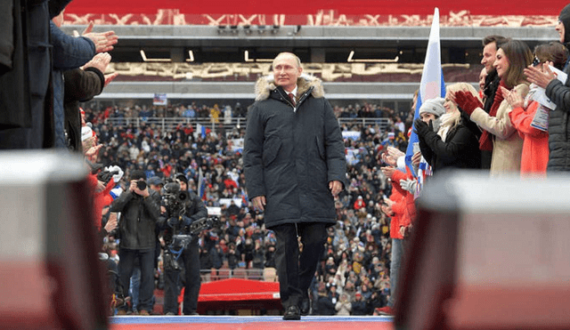 Vladimir Putin cierra campaña presidencial exhortando a rusos a votar