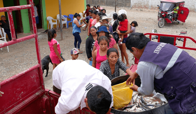 1400 Kilos fueron donados a los centros poblados de San Francisco Cautivo y San Lorenzo.