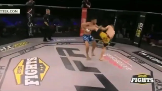 YouTube: luchador de MMA sufre terrible lesión y rival continúa golpeándolo [VIDEO]