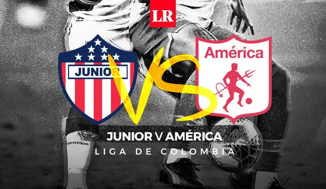 Junior y América de Cali se miden por el pase a la final de la liga colombiana. Foto: composición de Fabrizio Oviedo