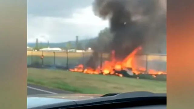 El accidente dejó 11 paracaidistas muertos, entre clientes y guías. Captura de video/CBS.