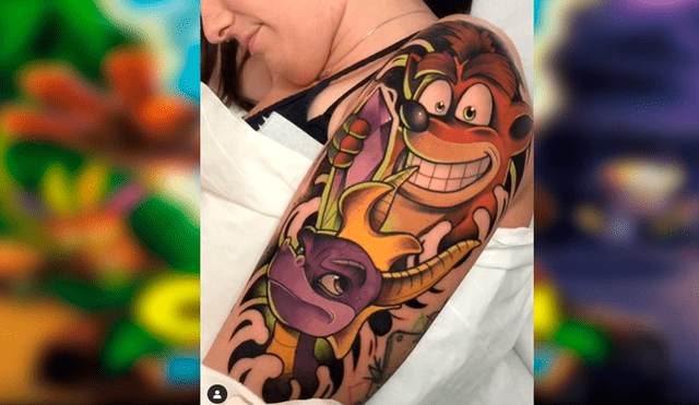 Facebook viral: fan de ‘Crash Bandicoot’ se hace tatuaje ‘ultra realista’ y resultado emociona a fans del marsupial. Foto: ikostattoo