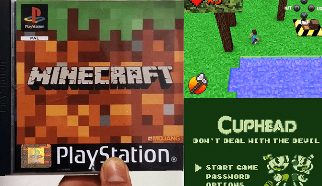 YouTube: Así se verían Minecraft, Cuphead y otros juegos si se hubieran hecho en los noventas [VIDEO]