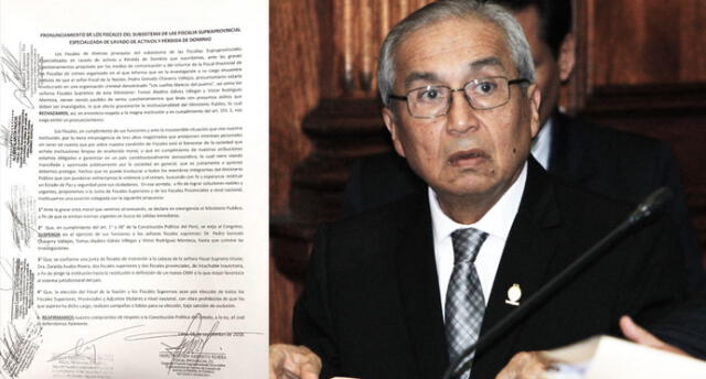 Fiscales piden al Congreso que suspenda en sus funciones a Pedro Chávarry