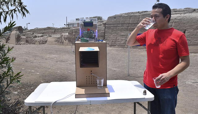 Peruanos fabrican máquina para generar agua potable a partir de la humedad