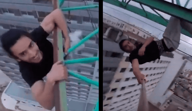 YouTube viral: arriesga su vida para tomarse el 'selfie' más extremo del mundo [VIDEO]