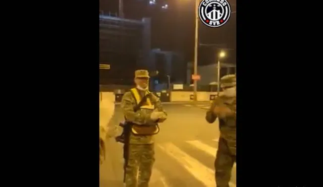 Hinchada de Alianza Lima compartió video de militares en plena cuarentena. Foto: Facebook