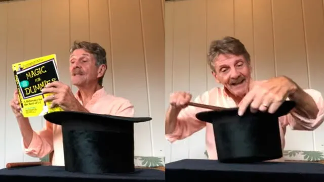 Desliza las imágenes para ver el divertido truco de magia que hizo un anciano. Foto: RM Video
