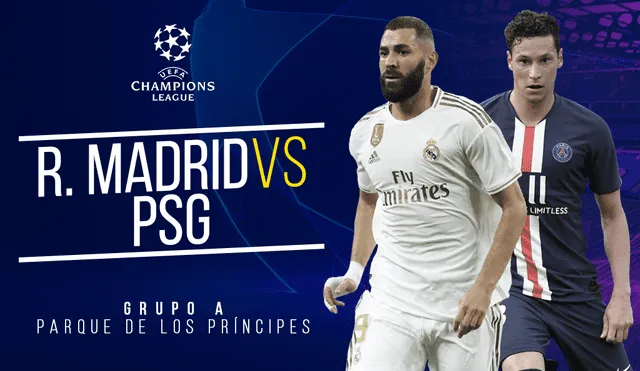 Real Madrid vs. PSG EN VIVO HOY por el Grupo A de la Champions League vía ESPN.