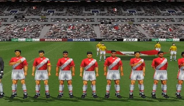Selección peruana en secuela de Winning Eleven 3: Final Ver. Foto: Captura.