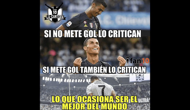 Facebook: Los memes de Cristiano Ronaldo tras su doblete con Juventus