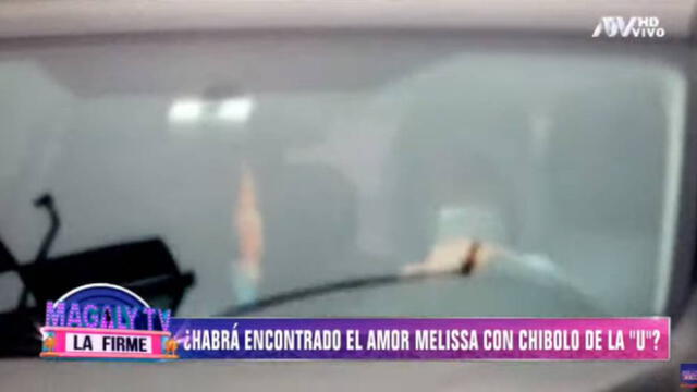 Melissa Klug fue vista con futbolista de Universitario de Deportes y grabada por Magaly TV, la firme. Foto: captura ATV.