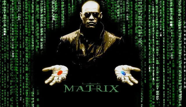 La escena más emblemática de The Matrix, es la elección de la píldora roja.