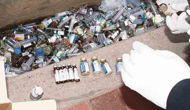 Investigan procedencia de desechos hospitalarios hallados en vía pública