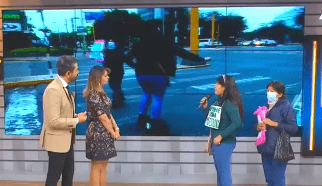 San Isidro | Joven baila en semáforos para pagar estudios y operación de su madre: "Pongo cara optimista a la vida” | av. Arequipa con Aramburú. Foto: captura de "ATV edición matinal"