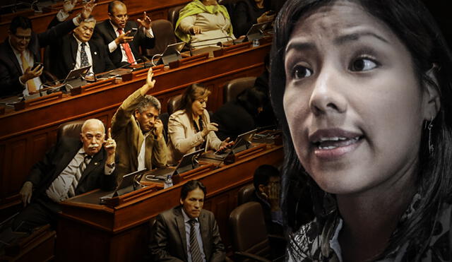 Indira Huilca es la nueva vocera de Nuevo Perú desde esta legislatura. Composición: La República.