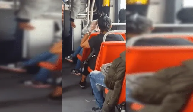 Facebook: Mujer se tiñe el pelo en pleno transporte público y se vuelve viral
