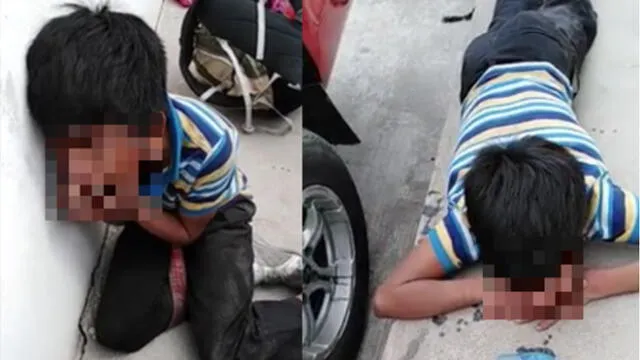 Niño es golpeado brutalmente cuando fue sorprendido robando comida [VIDEO]