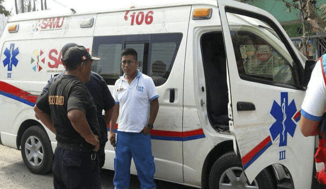 Trujillo: Ambulancia fue desmantelada mientras atendía emergencia [FOTOS]