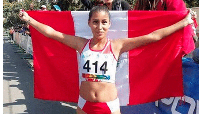 Kimberly García compite en marcha atlética. Foto: Difusión
