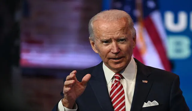 Joe Biden fue proyectado por los medios locales como el presidente electo de Estados Unidos. Foto: AFP