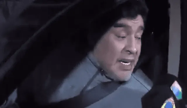 El deplorable estado de Diego Maradona al volante de su auto [VIDEO]