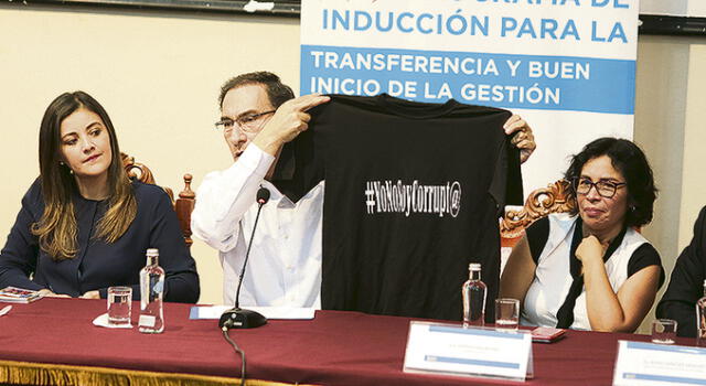 Martín Vizcarra pide a nuevas autoridades ponerse la camiseta anticorrupción
