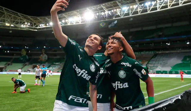 Palmeiras clasificó a la semifinales de la Copa Libertadores tras eliminar al Libertad. Foto: AFP.